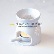 Load image into Gallery viewer, Ceramic Tea Light Incense Burner (White)
