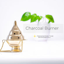 Load image into Gallery viewer, Brass Charcoal Incense Burner (Hanging Censer) - Frankincense Pure
