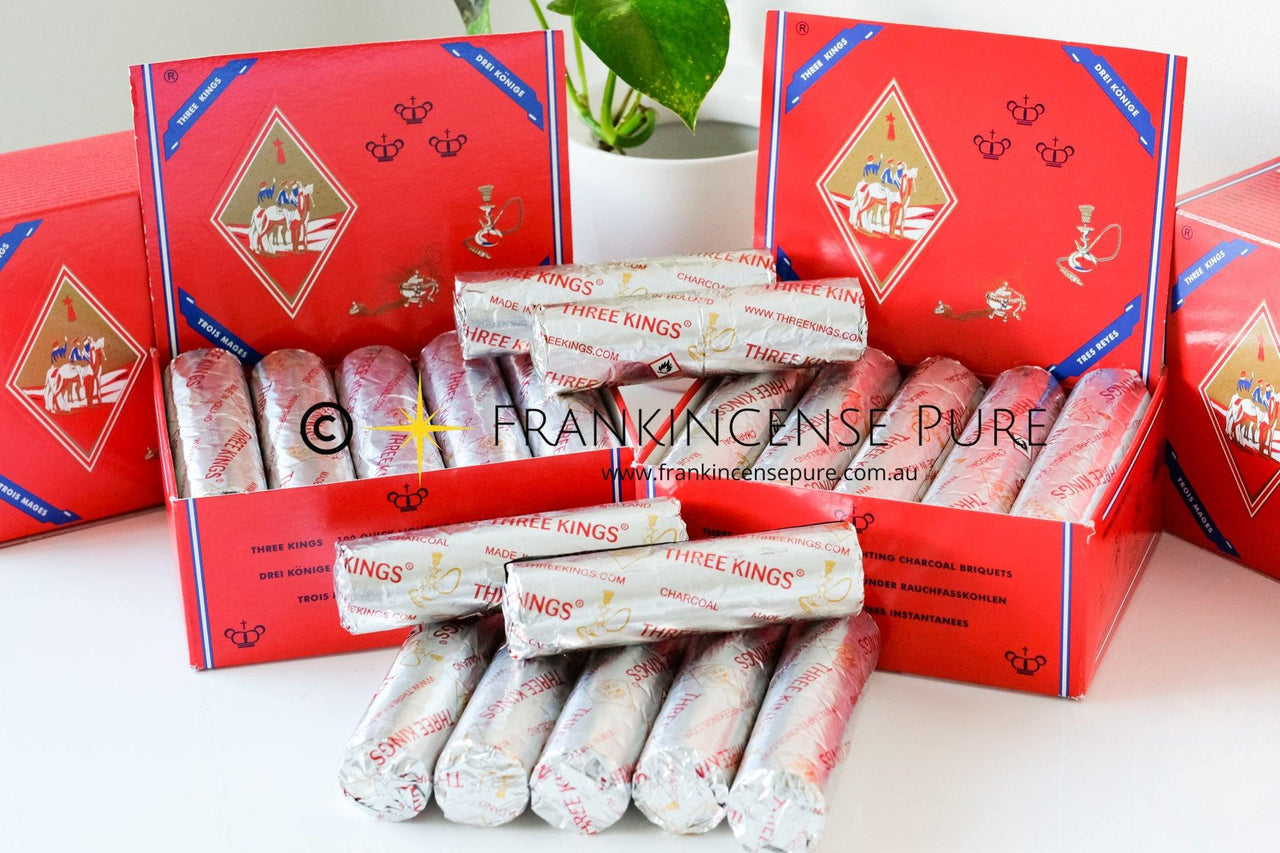 Charcoal Three Kings | Quick Light (33mm &amp; 40mm Single Roll or Box)