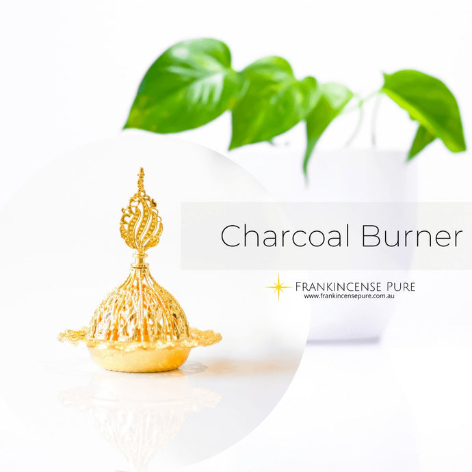 Stainless Steel Incense Burner (Mini Golden Dome) - Frankincense Pure