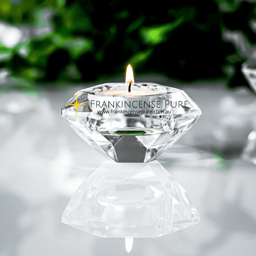Tealight Holder | Crystal Glass - Frankincense Pure