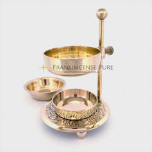 Load and play video in Gallery viewer, Brass Adjustable Tea Light Resin Burner (Polished)
