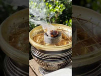 Brass Charcoal Incense Burner (Large Black Burner)