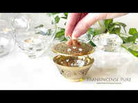 Brass Charcoal Incense Burner (Star Burner with Lid)